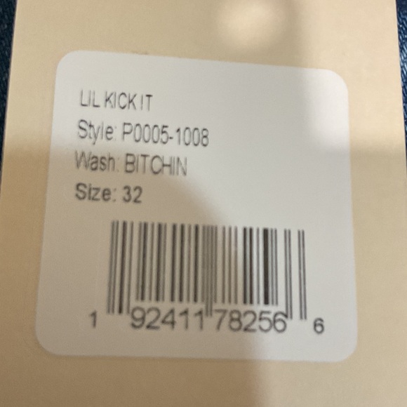 MOTHER LIL KICK IT Straight Leg Blue Jeans in BITCHIN’ SIZE 32! - Picture 13 of 13